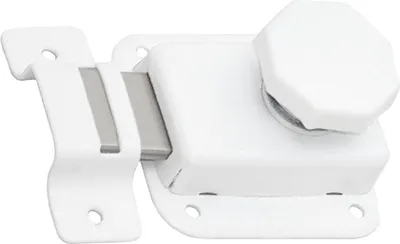 Produktbild von WC Toilette schloss Türriegel Türschloss Drehriegel Knaufschloss Drehschloß Weiß
