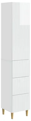 Immagine prodotto di vidaXL Set di due armadi, bianco lucido, materiale composito di legno