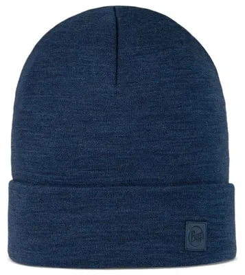 Produktbild von Buff Merino Heavyweight Mütze 111170 Solid indigo blue