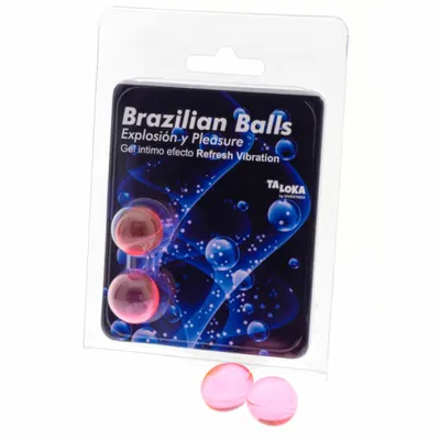 Image de Set de 2 balles brésiliennes avec vibration à effet rafraîchissant excitant