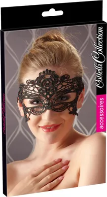Immagine prodotto di Maschera per occhi Cotelli Collection - maschera per occhi per donne e coppie, maschera per giochi bondage intensi, nera