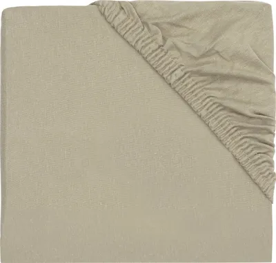 Produktbild von Jollein 511-847-67058, Bettlaken vorhanden, Baumwolle, 75 x 95 cm, Olive, Einfarbig, Handwäsche/Maschinenwäsche