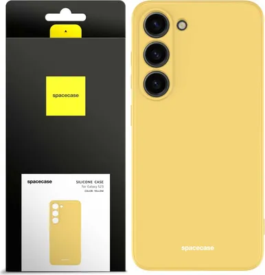 Immagine prodotto di Custodia in silicone SPACECASE Custodia in silicone per Galaxy S23 Giallo