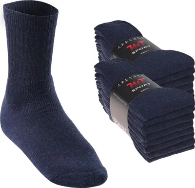 Produktbild von MT Damen und Herren Sport- und Freizeitsocken (16 Paar) Tennissocken - Jeansblau 39-42