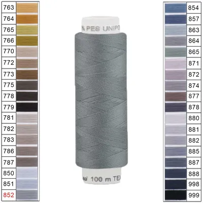 100m / 1 Spule Unipoly 120 TEX14x2 Polyester taubenblau