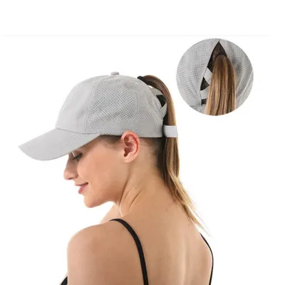 Produktbild von Damen Baseball Cap UV-Schutz Verstellbar Atmungsaktiv Grau