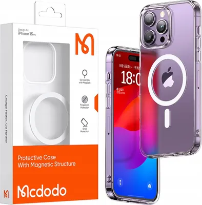 Zdjęcie produktu dla Mcdodo Magnetic case McDodo for iPhone 15 Pro Max (black)