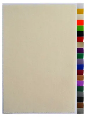 Produktbild von Wollweiß 2 mm Bastel Filzplatte ca. 20 x 30 cm, Dekorationsfilz, Bastelstoff
