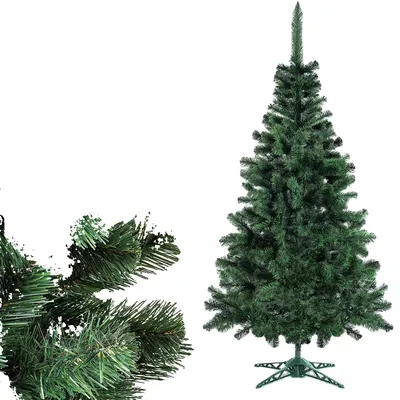 Image de Sapin de Noël artificiel, aspect réaliste, montage facile, 1,8 m