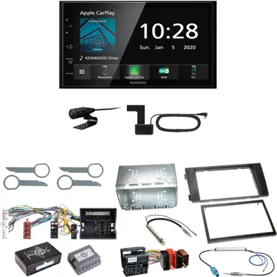 Produktbild von Kenwood DMX5020DABS Android Auto CarPlay Einbauset für Audi A6 4B Facelift