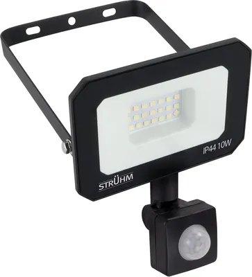 Produktbild von LED Wandlampe außen Bewegungsmelder mit Schalter Aluminium 12 cm hoch IP44 Schwarz Weiß eckig 1140 lm
