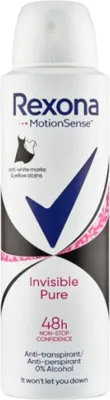 Immagine prodotto di Rexona - Motionsense Invisible Pure Antiperspirant - Antitraspirante spray 150 ml