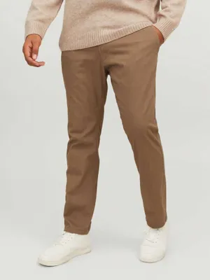 Image de Jack & Jones Marco Dave Lc Pantalon chino grande taille marron 40 / 32 Homme marron 40