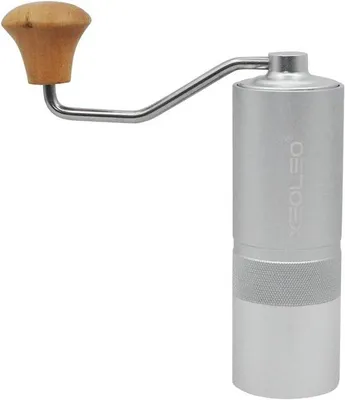 Immagine prodotto di Macinacaffè manuale argentato da 25 g