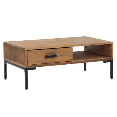 Produktbild von vidaXL Couchtisch 90x50x35 cm Massivholz Kiefer