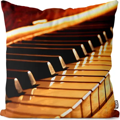 Produktbild von VOID Klavier Piano Tastatur Kissenbezug Kissenhülle Sofakissen Kissen Deko Outdoor-Kissen Dekokissen