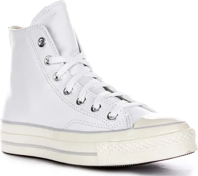 Zdjęcie produktu dla Converse Chuck 70 Leather Flat Bawełna L Textile Sneaker In White - 6.5 UK - 39.5 EU - 6.5M/8.5F US / White