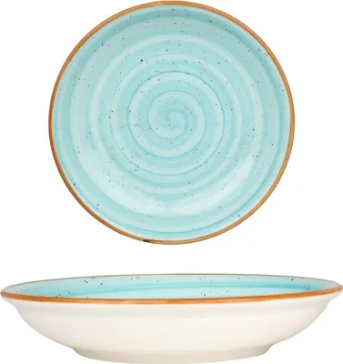 Produktbild von Bonna Tiefe Teller - Aqua - Porzellan - 20 cm (500cc)