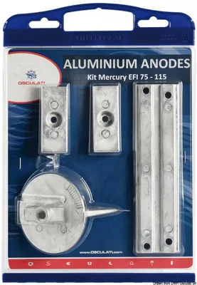 Image de Kit d'anodes pour Mercury 75>115 EFI Zinc - Osculati 43.357.00