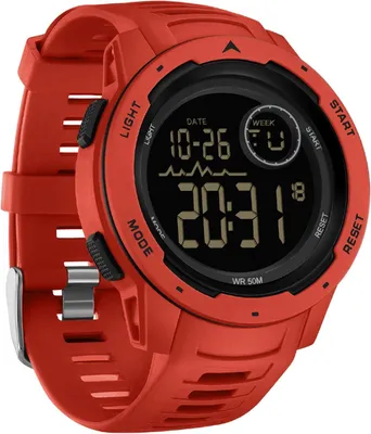 Produktbild von Herren Digital Militär Sportuhr 50M Wasserdicht Digitale Armbanduhr mit Wecker Datum Digitaluhr LED Stoppuhr 12/24H Tactical für Männer Jungen Outdoor