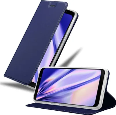 Obrázek produktu pro Cadorabo Pouzdro na mobilní telefon pro Samsung Galaxy J6 2018 Protective Case in Blue Cover Case Booklet