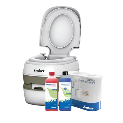 Produktbild von Enders Starter Set Comfort small+ Rinse+ Blue+ + Papier Toilettenpapier Camping