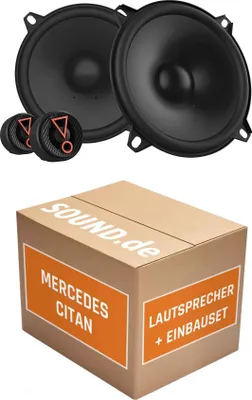 Produktbild von Lautsprecher Boxen Einbaupaket vorne JBL Stage3 507CF passend für Mercedes Citan W415 | 2x Tief-Mitteltöner 2x Hochtöner