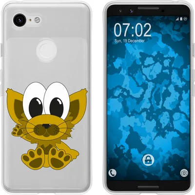 Produktbild von PhoneNatic Case kompatibel mit Google Pixel 3 Silikon-Hülle Cutiemals M7