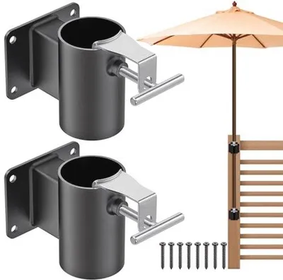 Produktbild von Parasolhalter für Terrassenbrüstungen - Platzsparende Befestigung für Balkone