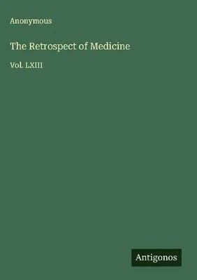 Produktbild von The Retrospect of Medicine