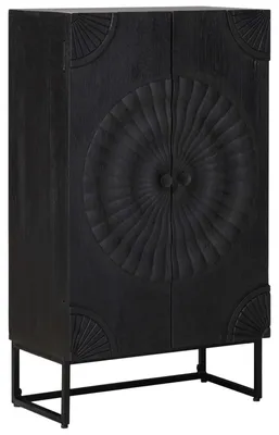 Obrázok produktu pre Highboard Čierny 55 x 30 x 95 cm