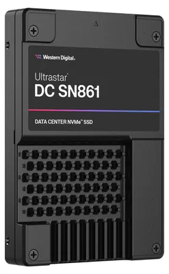 Produktbild von WD Ultrastar DC SN861 WUS6BA176PSP9X3 - SSD - Datencenter - 7.68 TB - intern - 2.5" (6.4 cm) - U.2 PCIe 5.0 x4 (NVMe)