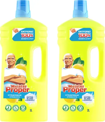 Produktbild von 2 x Meister Proper Citrusfrische leistungsstarker Allzweckreiniger 2 x 2 Liter
