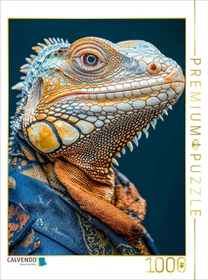 Produktbild von CALVENDO Puzzle Leguan leger | 1000 Teile Lege-Größe 64x48cm Foto-Puzzle für glückliche Stunden