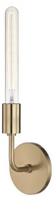 Produktbild von Casa Padrino Luxus Wandleuchte Antik Messingfarben 12,1 x 9,5 x H. 42,6 cm - Hotel & Restaurant Wandlampe