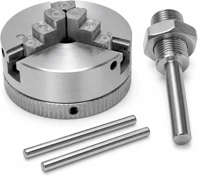 Zdjęcie produktu dla Uchwyt wiertarski do tokarki 48 mm, uchwyt trójszczękowy, zakres mocowania 10-35 mm, stop cynku, do tokarek