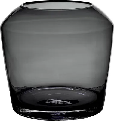 Produktbild von Maison Péderrey Vase Mundgeblasenes Glas Schwarz D 25 cm H 23 cm