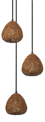 Produktbild von Hängelampe 367 cm breit H: max. 150 cm E27 3-flammig Modern Hängeleuchte