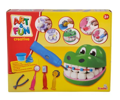 Produktbild von Simba Toys A&F Knetset Krokodil Zahnarzt