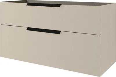 Produktbild von Waschtischunterschrank Baden Haus Urban BxHxT 120 x 62 cm x 46 cm Frontfarbe gebürstet weiß matt