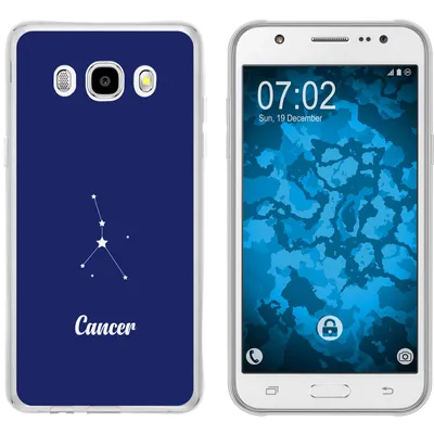 Produktbild von PhoneNatic Case kompatibel mit Samsung Galaxy J5 (2016) J510 Silikon-Hülle SternzeichenCancer M3