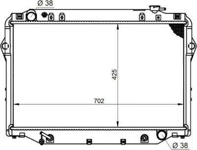 Produktbild von NRF 596712 Kühler Wasserkühler Motorkühler für TOYOTA LAND CRUISER 80 (J8)