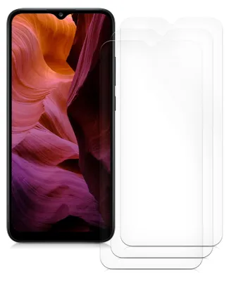 Produktbild von kwmobile 3x Displayschutzfolie kompatibel mit Samsung Galaxy A02s Folie - klare Schutzfolien Set in transparent