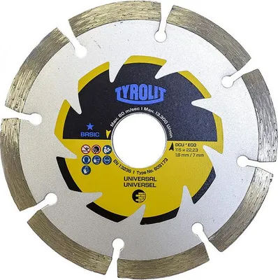 Image de Disque Diamant C3 Dcub2 115mm Découpe Rapide Et Précise De Matériaux De Construction - Tyrolit