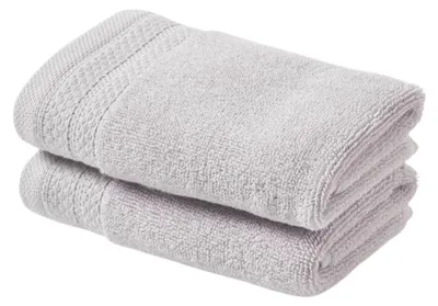 Obrázek produktu pro Sada ručníků Westwing, šedá, bavlna, gramáž 600 g/m², 2 ks, 30 x 50 cm
