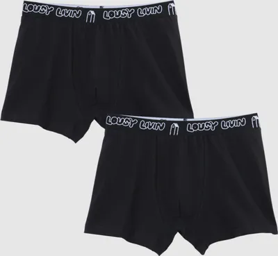 Produktbild von Lousy Livin 2-Pack Boxershorts "Trunks 2 Pack" Black XL