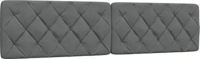 Obrázek produktu pro Polštář na čelo postele tmavě šedý 200 cm textil