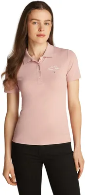 Produktbild von Tommy Hilfiger Damen Poloshirt Kurzarm Script Graphic Slim Fit, Rosa (Foggy Pink