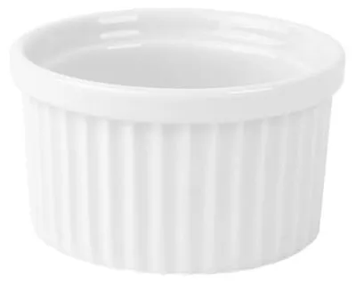 6er-Set Souffléformen 9 cm, Porzellan, weiß, spülmaschinenfest