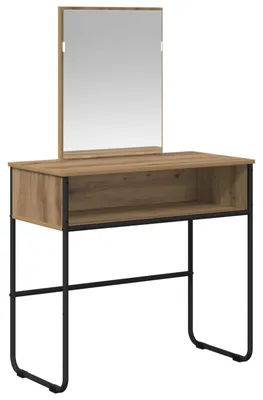 Produktbild von vidaXL Schminktisch Artisan-Eiche 81 x 40 x 131 cm Holzwerkstoff